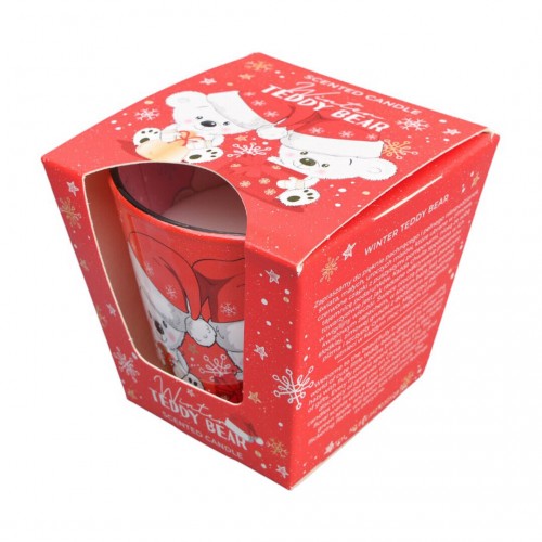 Ароматическая свеча Winter Teddy Bear 115г. Bartek. Польша (12)