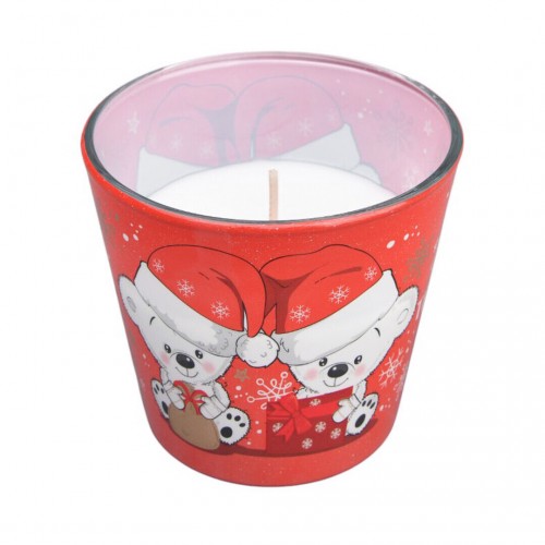 Ароматическая свеча Winter Teddy Bear 115г. Bartek. Польша (12)