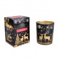 Ароматическая свеча с соевым воском и деревянным фитилем «Mulled Wine» 200г. Bartek. Польша (6)