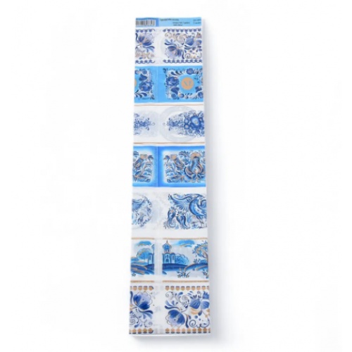 Термонаклейки на яйца Пасхальные, Гжельские узоры (10000)