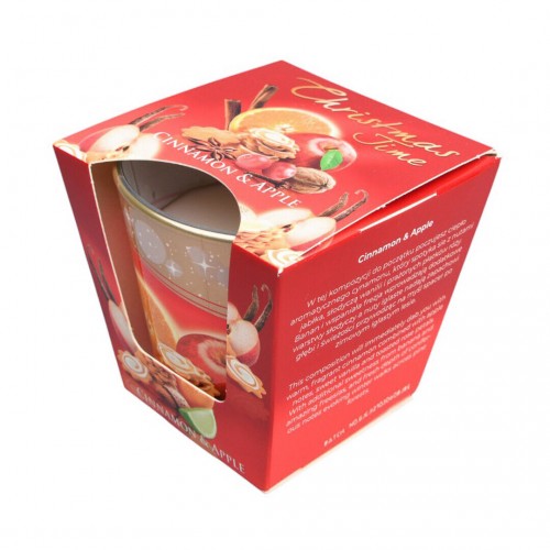 Ароматическая свеча Christmas Time with Cinnamon and Apple 115г Bartek. Польша (12)