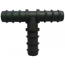 Тройник для капельной трубы 1/2 дюйма черный (25) (1000)