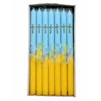 Свеча столовая, декоративная с аппликацией Крест (21)