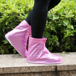 Чехлы на обувь от дождя розовые размер S (35-36) (200)