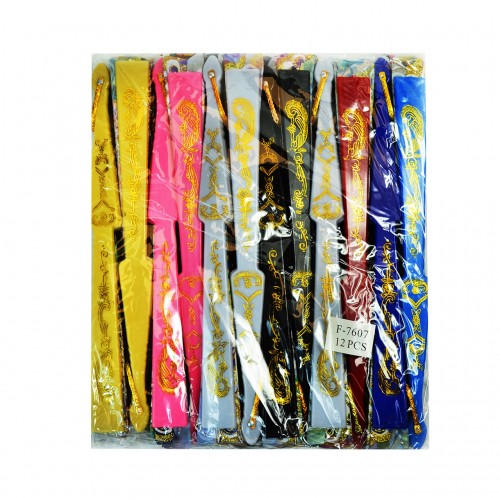Веер пластиковый Цветы с блёстками 23 см (600) Веер пластиковый Цветы с блёстками 23 см (600)
