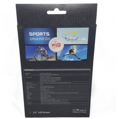 Action камера DVR SPORT S2 Wi Fi waterprof 4K