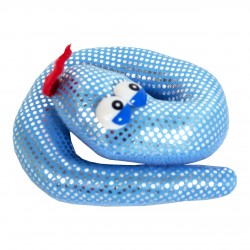 Брелок Змея, мягкая, голубая