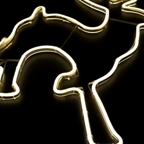 Олень светодиодный LED светящийся, Желтый, высота 30 см