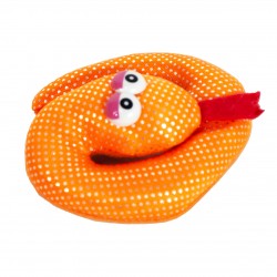 Брелок Змея, мягкая, оранжевая