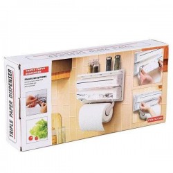 Кухонный диспенсер для бумажных полотенец, пищевой пленки и фольги Triple Paper Dispenser