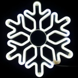 Снежинка светодиодная белая 30 см (20)