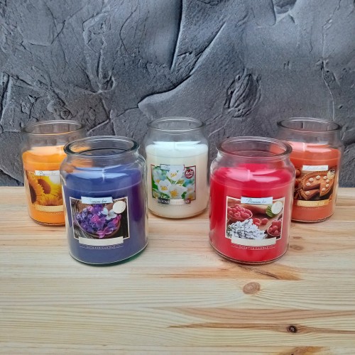 Ароматическая свеча White Flowers 500 г, Bispol. Польша (6)