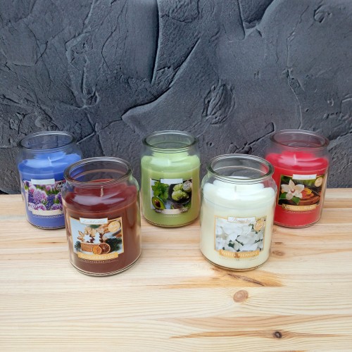 Ароматическая свеча White Flowers 500 г, Bispol. Польша (6)