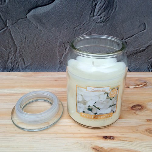 Ароматическая свеча White Flowers 500 г, Bispol. Польша (6)