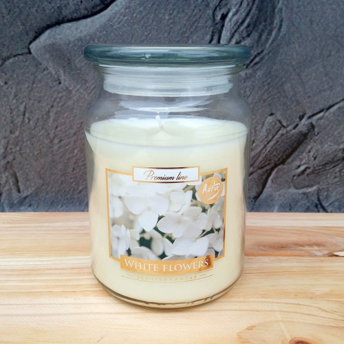 Ароматическая свеча White Flowers 500 г, Bispol. Польша (6)