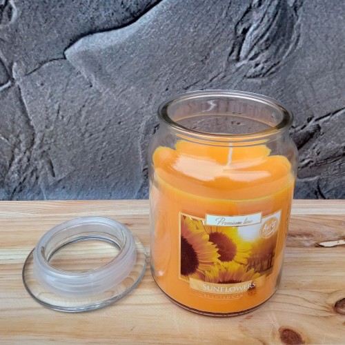 Ароматическая свеча Sunflowers 500 г, Bispol. Польша (6)