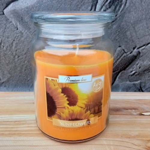 Ароматическая свеча Sunflowers 500 г, Bispol. Польша (6)