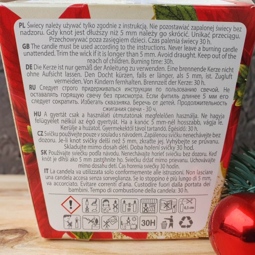 Ароматическая свеча Christmas Orange with Cloves 115г. Bartek. Польша. (12)