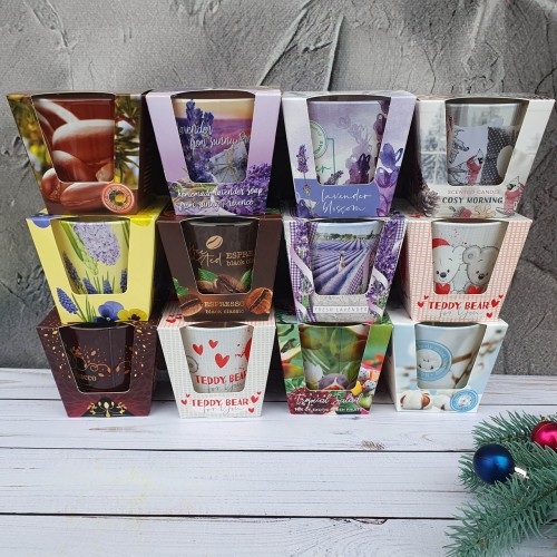 Ароматическая свеча Christmas Orange with Cloves 115г. Bartek. Польша. (12)