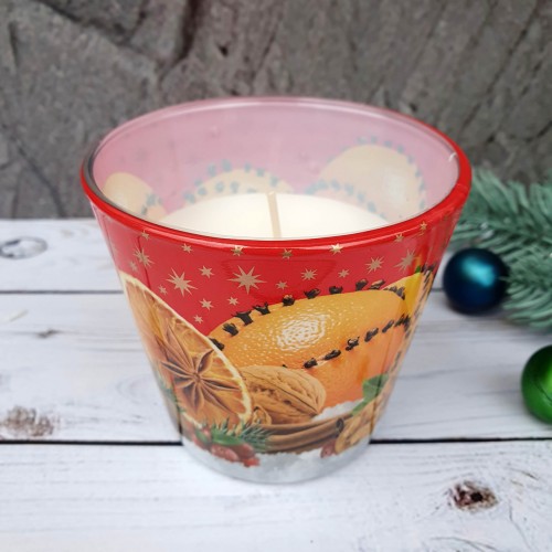 Ароматическая свеча Christmas Orange with Cloves 115г. Bartek. Польша. (12)
