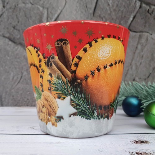 Ароматическая свеча Christmas Orange with Cloves 115г. Bartek. Польша. (12)