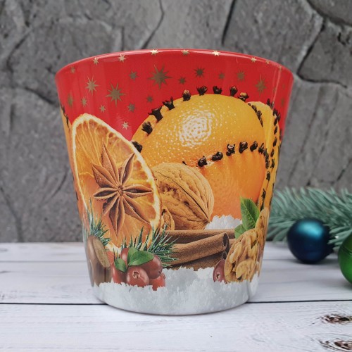 Ароматическая свеча Christmas Orange with Cloves 115г. Bartek. Польша. (12)