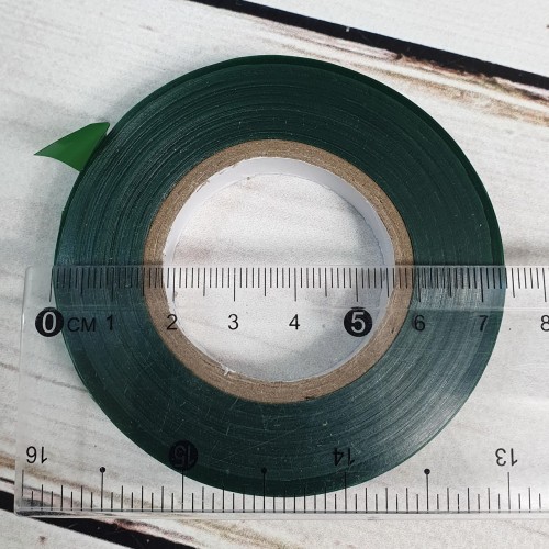 Лента для степлера, подвязки винограда и растений (зелёная) 1,2см*30м,130 микрон (500)