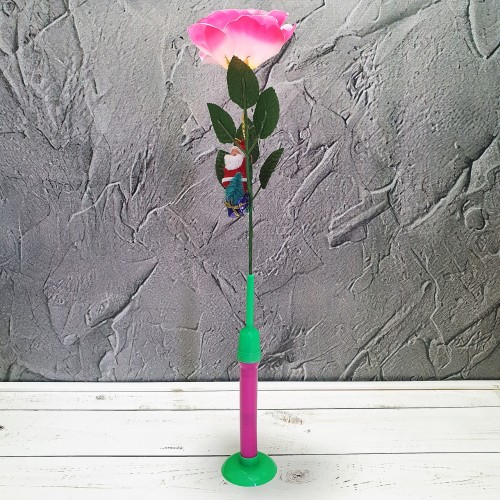 Роза светящаяся Marry Christmas на батарейках