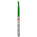 Свеча новогодняя Снег перламутровая с аппликацией зеленая, рисунок в ассортименте (120)