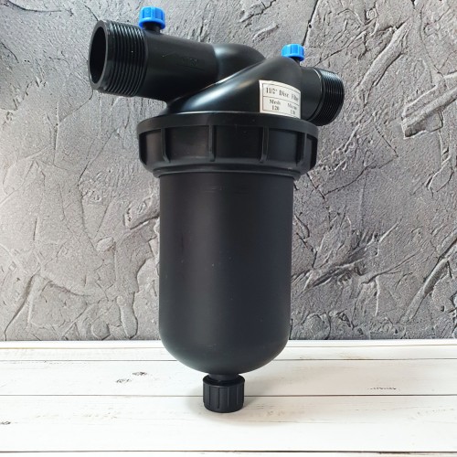 Фильтр дисковый 1 1/2 дюйма наружная резьба 120Mesh 130Micron