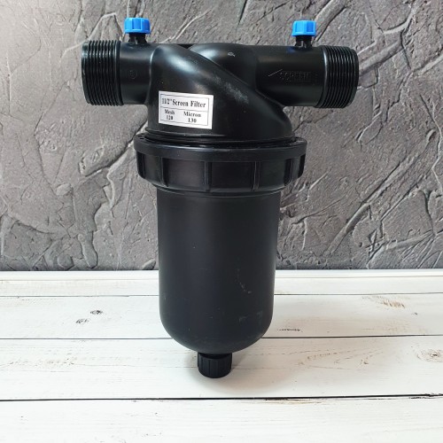 Фильтр сетчатый 1 1/2 дюйма наружная резьба 120Mesh 130Micron